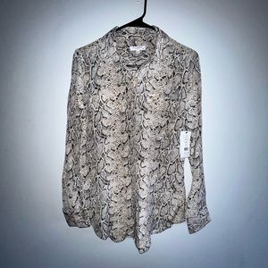 Equipment Femme snake pattern blouse